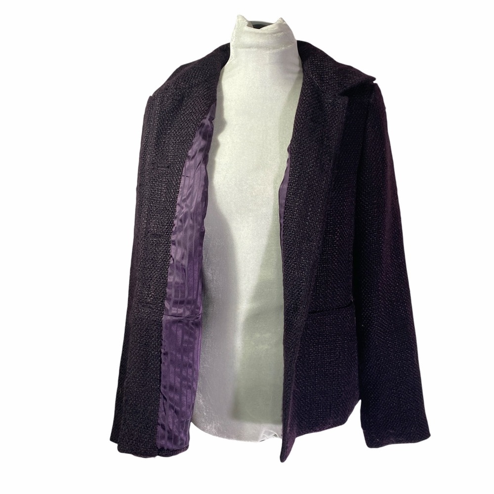 Coldwater Creek women’s blazer jacket in grey / purple size M - Picture 4 of 6